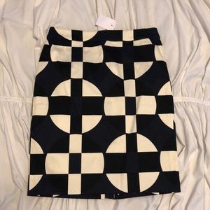 JCREW Factory geometric print pencil skirt